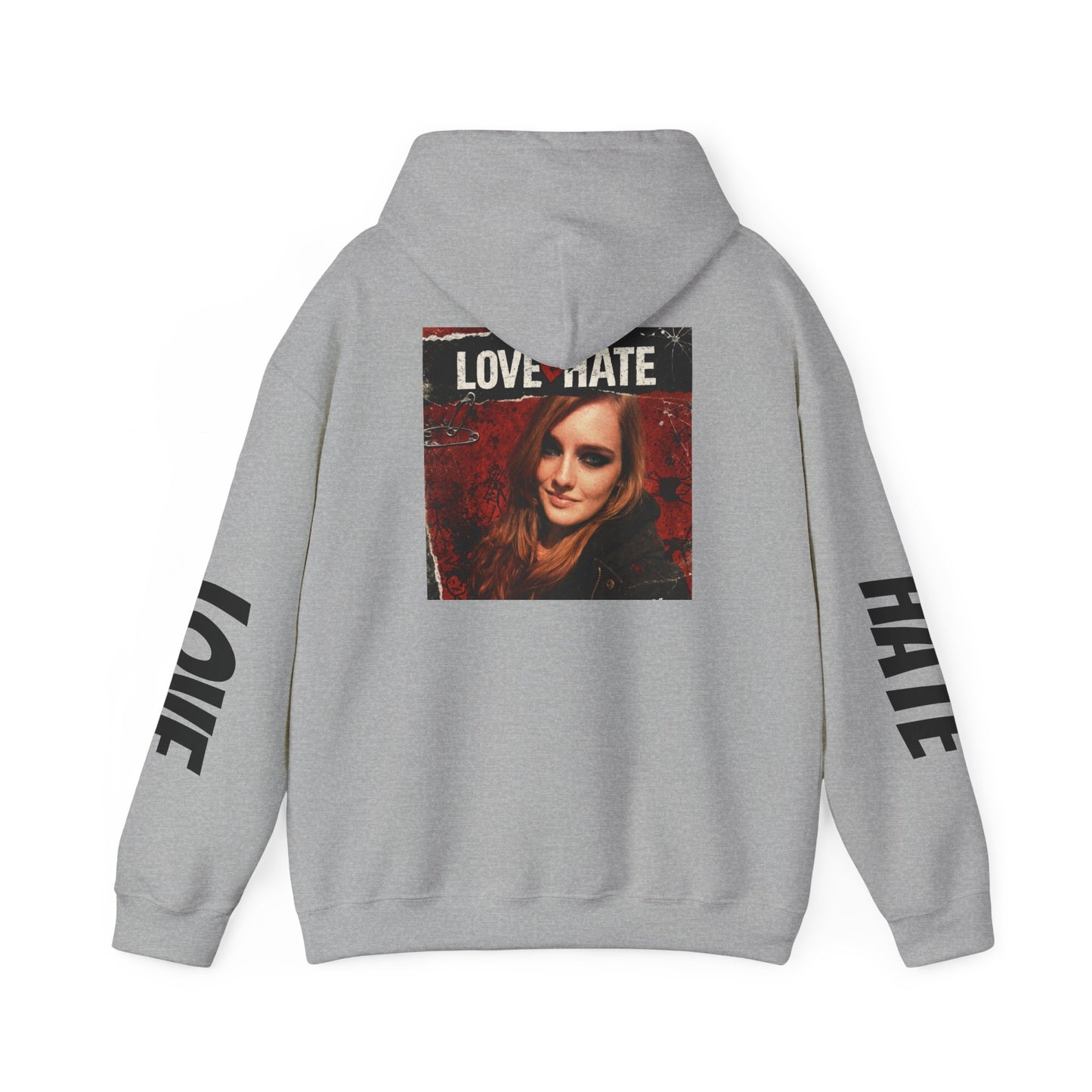 Love/Hate Music Hoodie — MatrcaAI Vibe & Music Logo Pullover