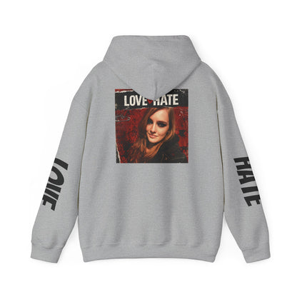 Love/Hate Music Hoodie — MatrcaAI Vibe & Music Logo Pullover