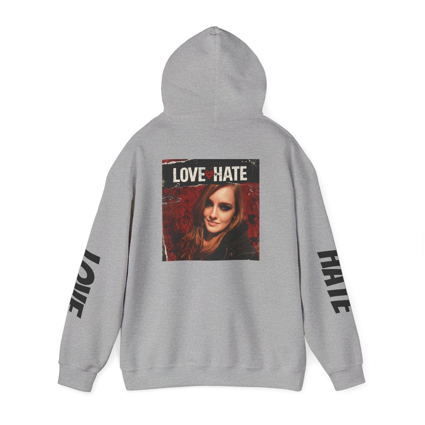Love/Hate Music Hoodie — MatrcaAI Vibe & Music Logo Pullover