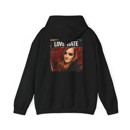 Love/Hate Music Hoodie — MatrcaAI Vibe & Music Logo Pullover