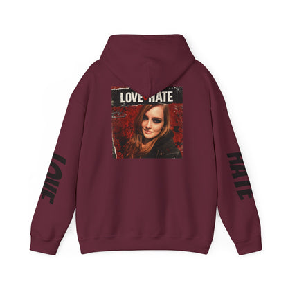Love/Hate Music Hoodie — MatrcaAI Vibe & Music Logo Pullover