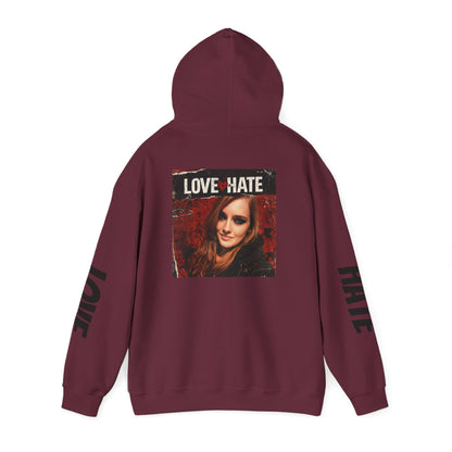 Love/Hate Music Hoodie — MatrcaAI Vibe & Music Logo Pullover